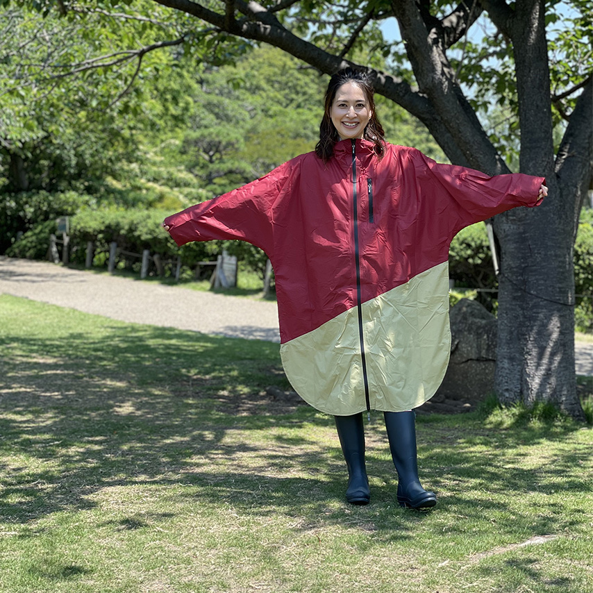 PORD Rainwear Ladies Maroon x Coyote