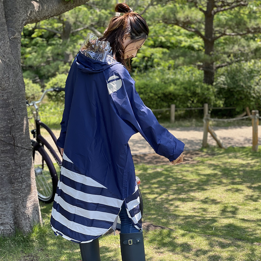 PORD Rainwear Ladies navy x Navy Border