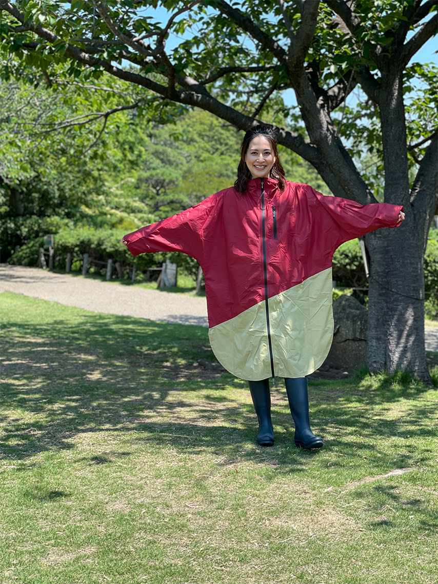 PORD Rainwear Ladies Maroon x Coyote