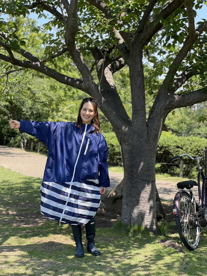 PORD Rainwear Ladies Navy x Navy Border