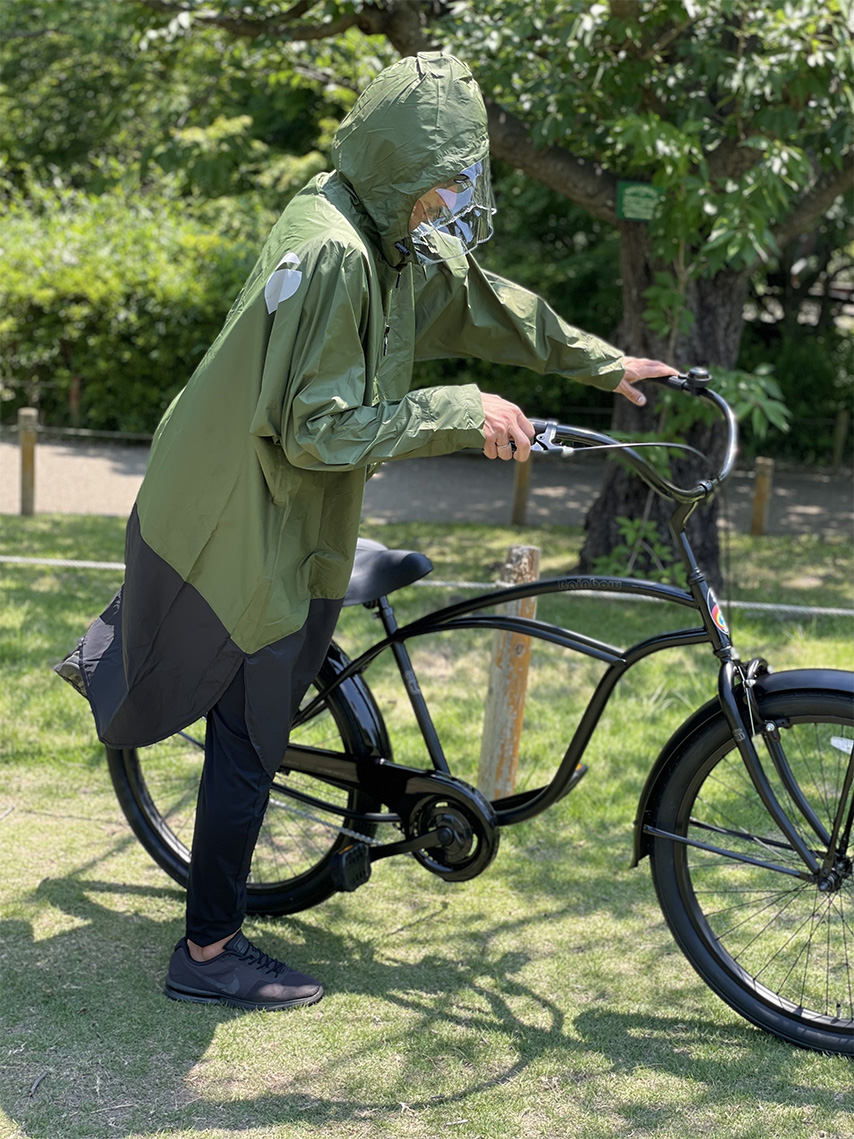 PORD Rainwear Mens Army Green x Black