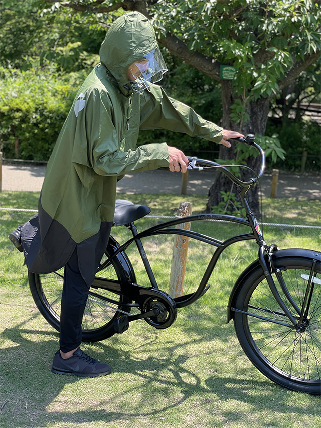 PORD Rainwear Mens Army Green x Black